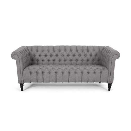 Best Selling Home Decor Barney ville Modern Gray and Black Polyester/Blend Sofa | 309139