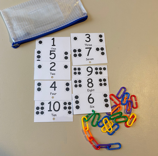 Colored Links -Counting 1-10 Activity Set