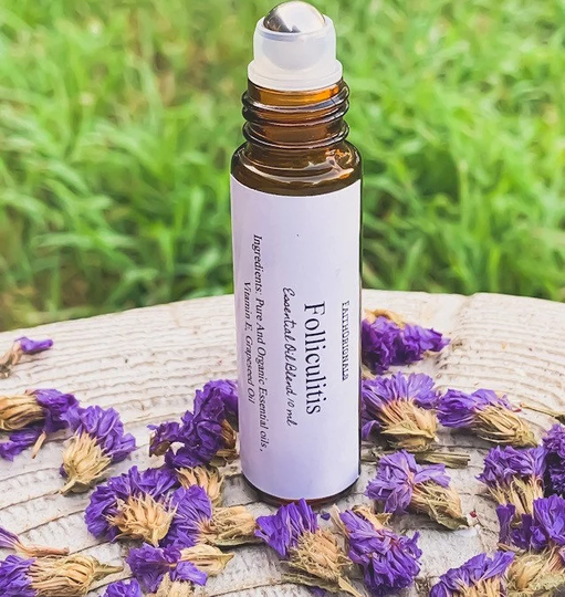 Folliculitis Essential Oil Roller Blend 10Ml, Therapeutic, Organic, Self Care, Personal Gift