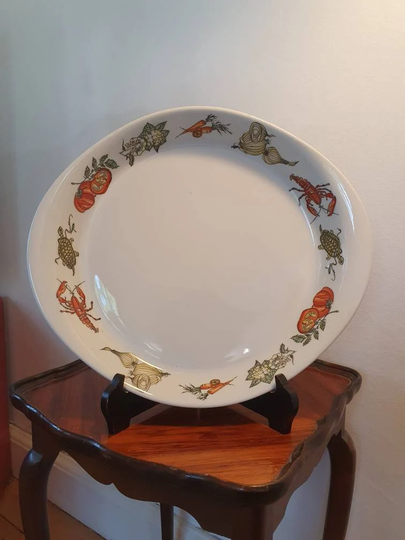 Vintage Uppsala Ekeby Ignis Seafood Platter