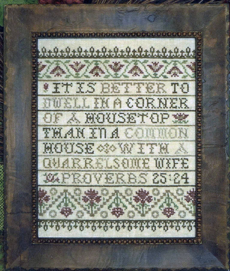 Better To Dwell By My Big Toe Counted Cross Stitch Pattern/Chart