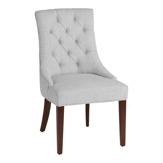Tufted Esmerelda Upholstered Dining Chair: Brown/Gray/Multi/Natural by World Market