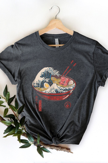 The Great Ramen Tee Wave Of Kanagawa Shirt, Ramen Bowl Shirt, Lover Gift, Cute Shit, Bowl, Soup, Noodle, Tank
