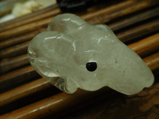 Clear Quartz Ram Figurine. Handmade Animal Crystal Carving. Stone Animals Wild Decoration. Carving Gemstone Gift | D0302