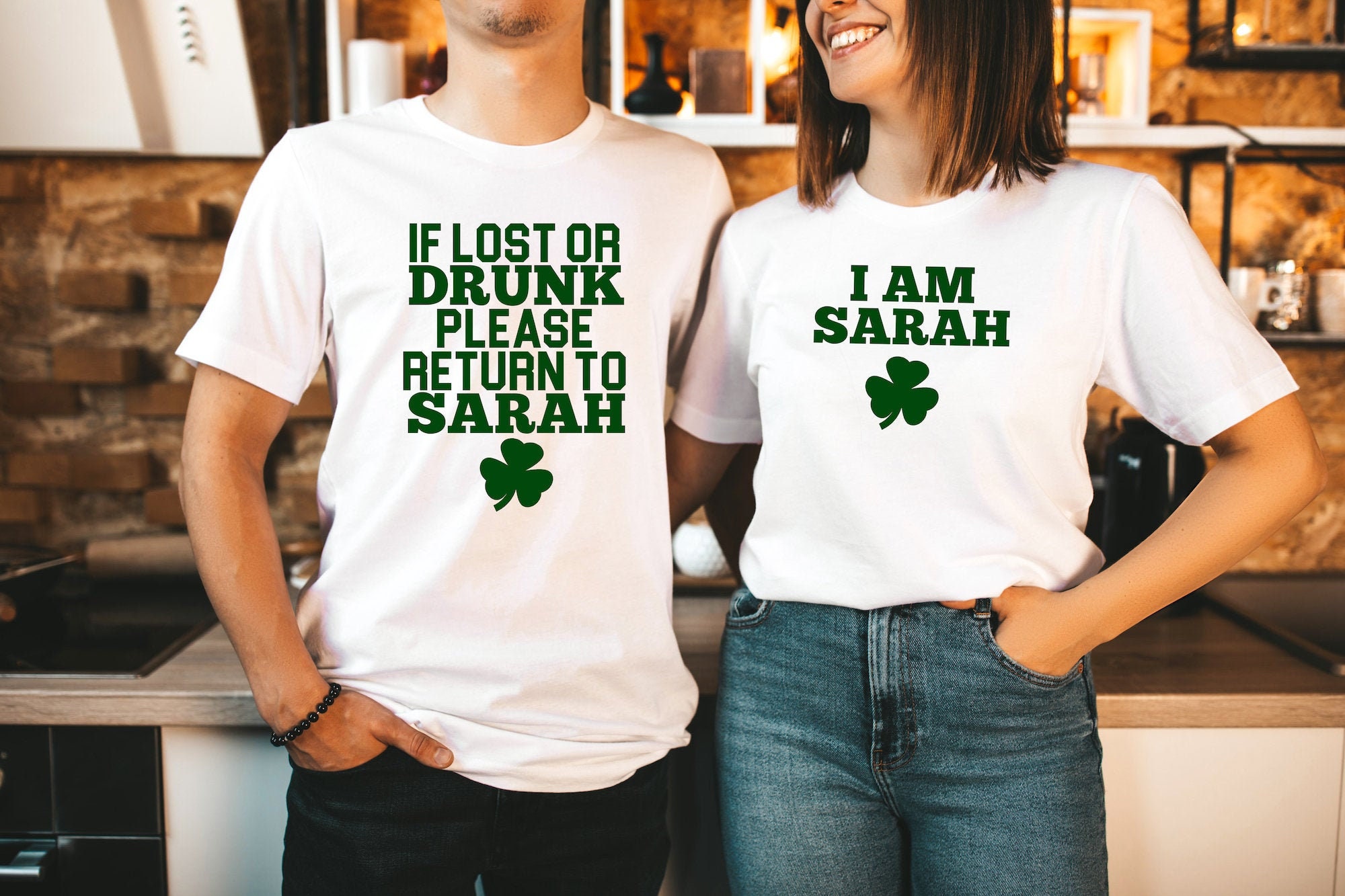 Matching St Pattys Shirt, Saint Paddys Day Parade, If Lost Return To Shirts, Couple Drinking