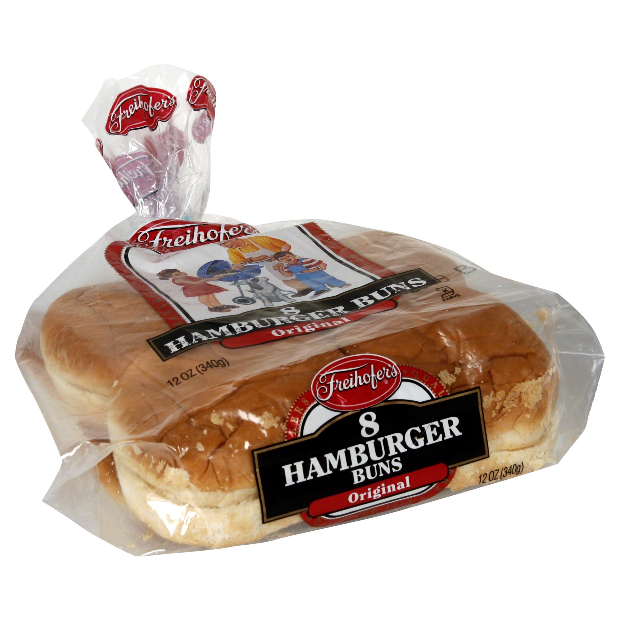 Freihofers Hamburger Buns, Original - 12 oz