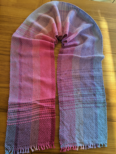 Hand Woven Cotton Scarf, Desert Dawn