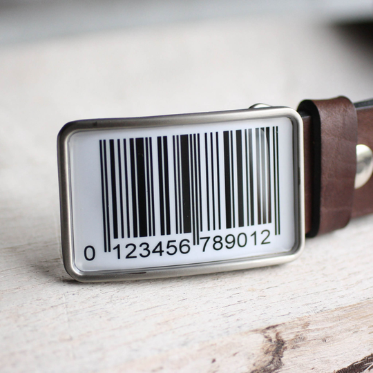 Bar Code Belt Buckle, Barcode Buckle