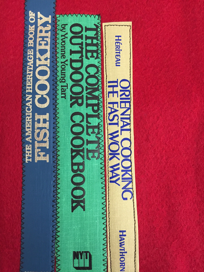 My Favorite Things Cooking Christmas Gift, Love Cook Books Scarf, Whimsical Book "Fish Cookery" Zero Waste, Best Reader