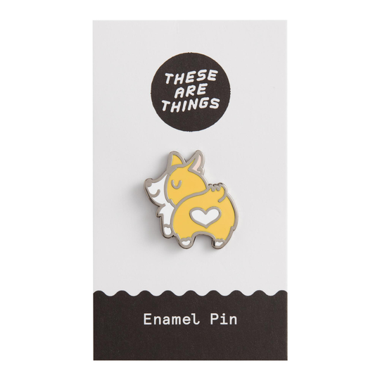 Corgi Butt Enamel Pin by World Market