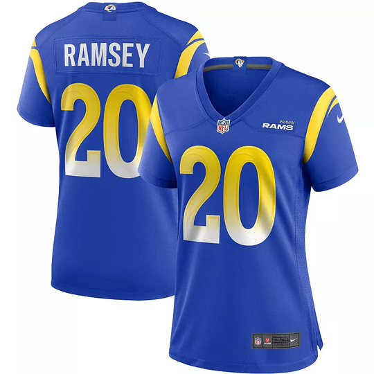 Women's Nike Jalen Ramsey Royal Los Angeles Rams Game Jersey, Size: Large, Blue