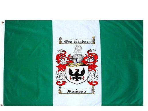 Ramsay Coat of Arms Flag / Family Crest Flag
