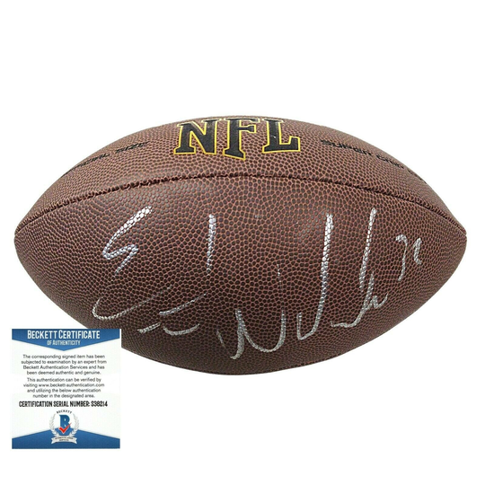 Eric Weddle Signed Nfl Football Chargers Ravens Rams Proof Beckett Certified Authentic Bas Cert Coa Autograph