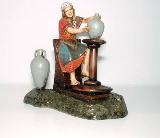 Nativity Scene Pot Maker Figurine Villager Landi Presepio Figura Para Pesebre Personaje Nacimientos Belenes