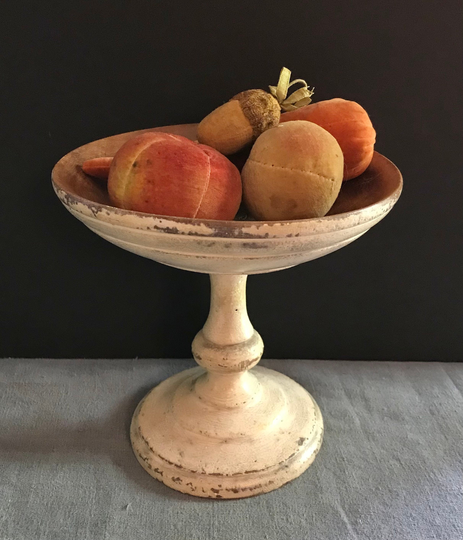 Antique Miniature Velvet Fruit, Pin Cushions, Peach, Tomato, Carrot & Acorn, Sold Separately