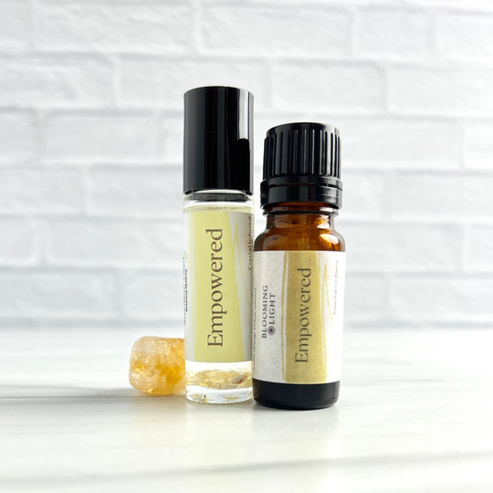Empowered Essential Oil Blends | Crystal Infused Aromatherapy For Stress Relief Available in Pure Or Roller