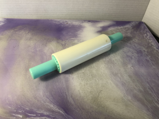 Vintage Little Tykes Fun With Food Blue & White Rolling Pin Rare Nostalgia 1980's Play
