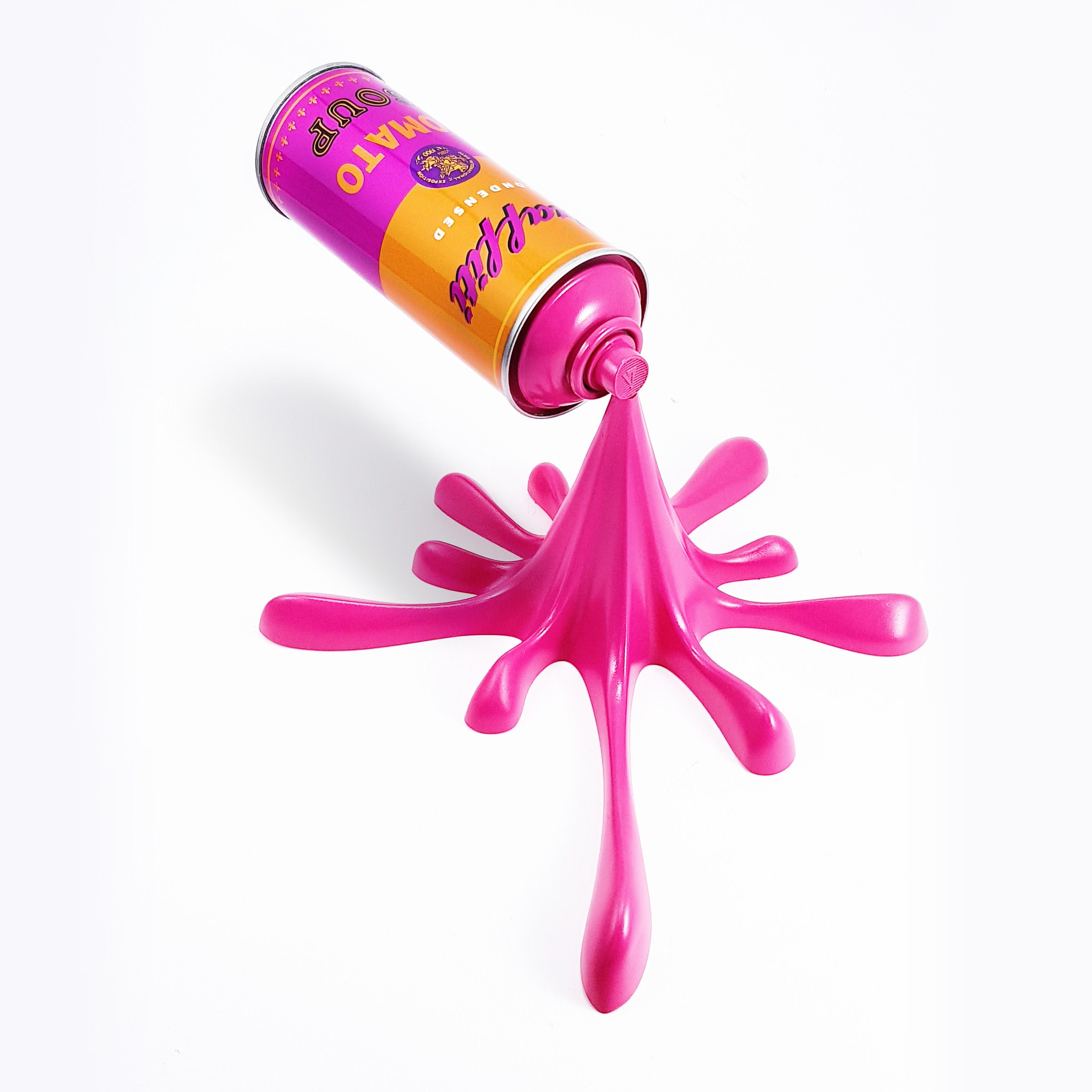 Pink Warhol's Graffiti Tomato Soup Spraycan