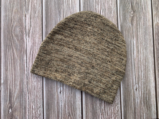 Newborn Slouch Beanie in Blended Taupe Sweater Knit