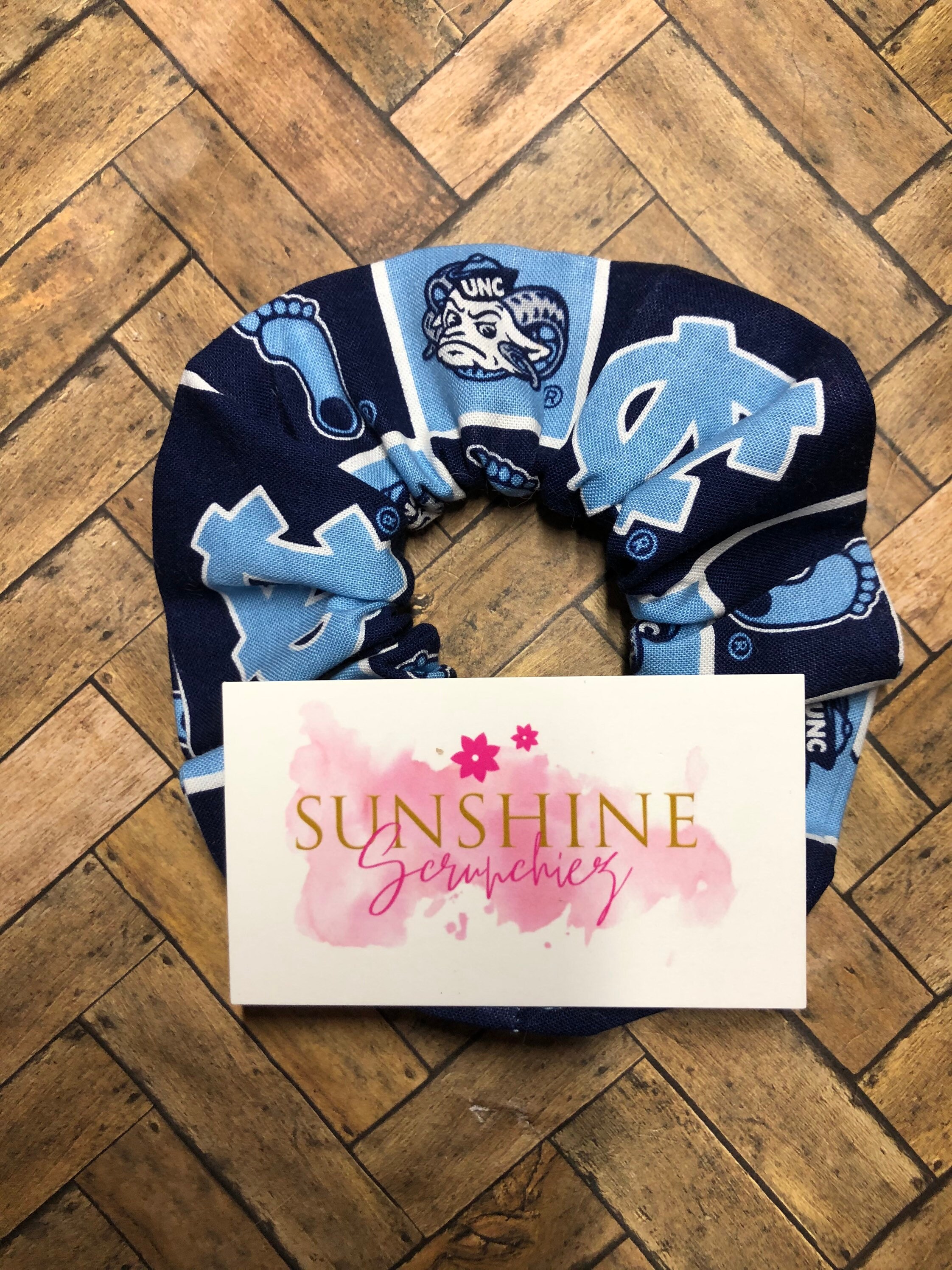 North Carolina Rams Scrunchie - University Of Scrunchies-Unc Scrunchie-College-Hair Ties-Hair Accessories-Scrunchie-Scrunchies