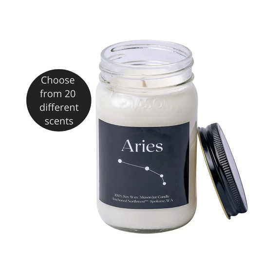 Aries Zodiac Candle | Astrology Gifts Candles Birthday Horoscope