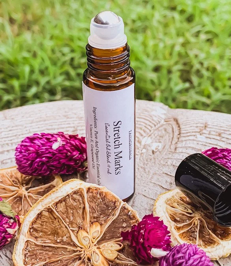 stretch Marks Be Gone Essential Oil Roll On Blend 10Ml, Oils, Therapeutic, Organic, Self Care, Skin Bath & Body