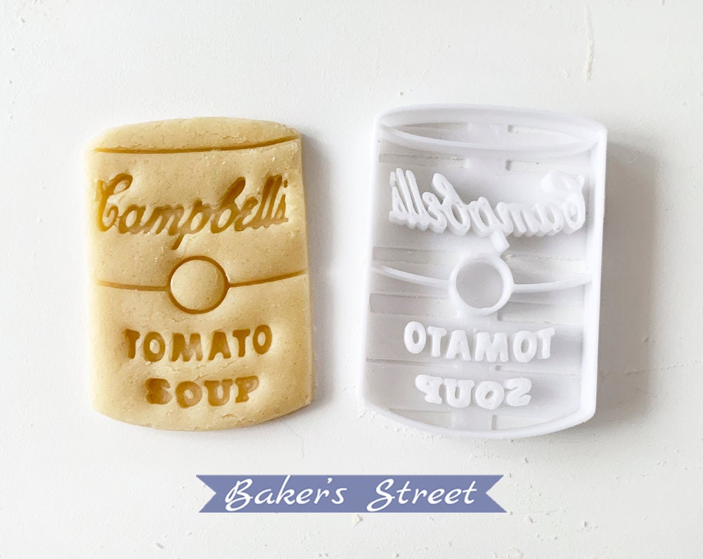 Tomato Soup Cookie Cutter, Stamp, Art, Pop Art