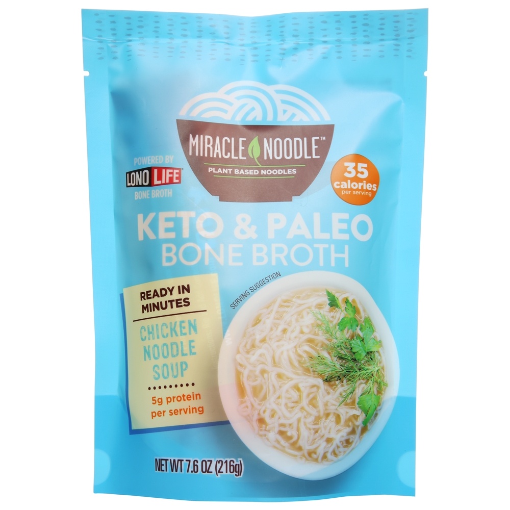 Miracle Noodle - Paleo & Keto Plant Based Noodles Chicken Noodle Soup - 7.6 oz.