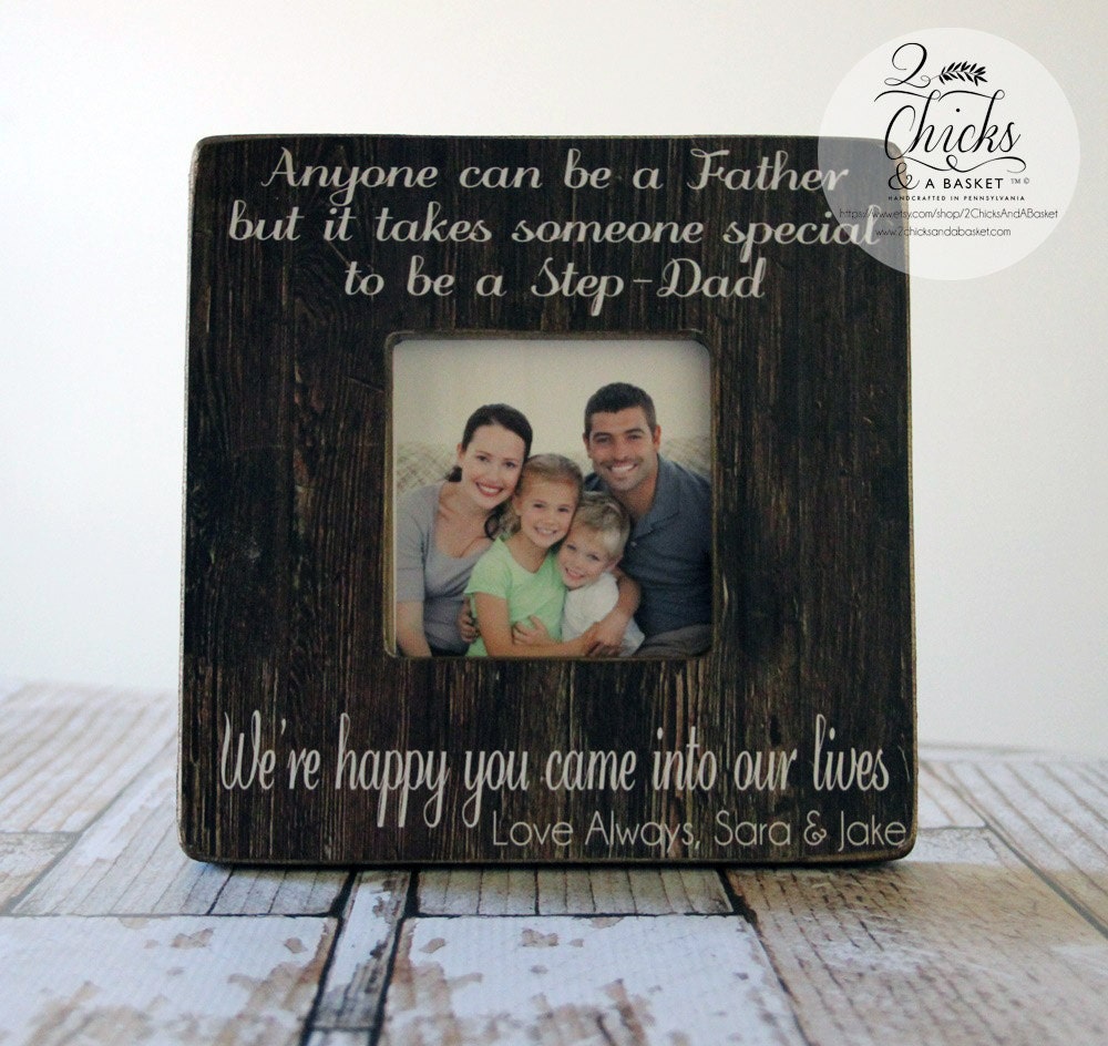 stepdad Picture Frame, Father's Day Gift, Personalized Dad Father Gift
