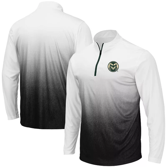 Men's Colosseum Gray Colorado State Rams Magic Team Logo Quarter-Zip Jacket, Size: 3XL, CST Grey