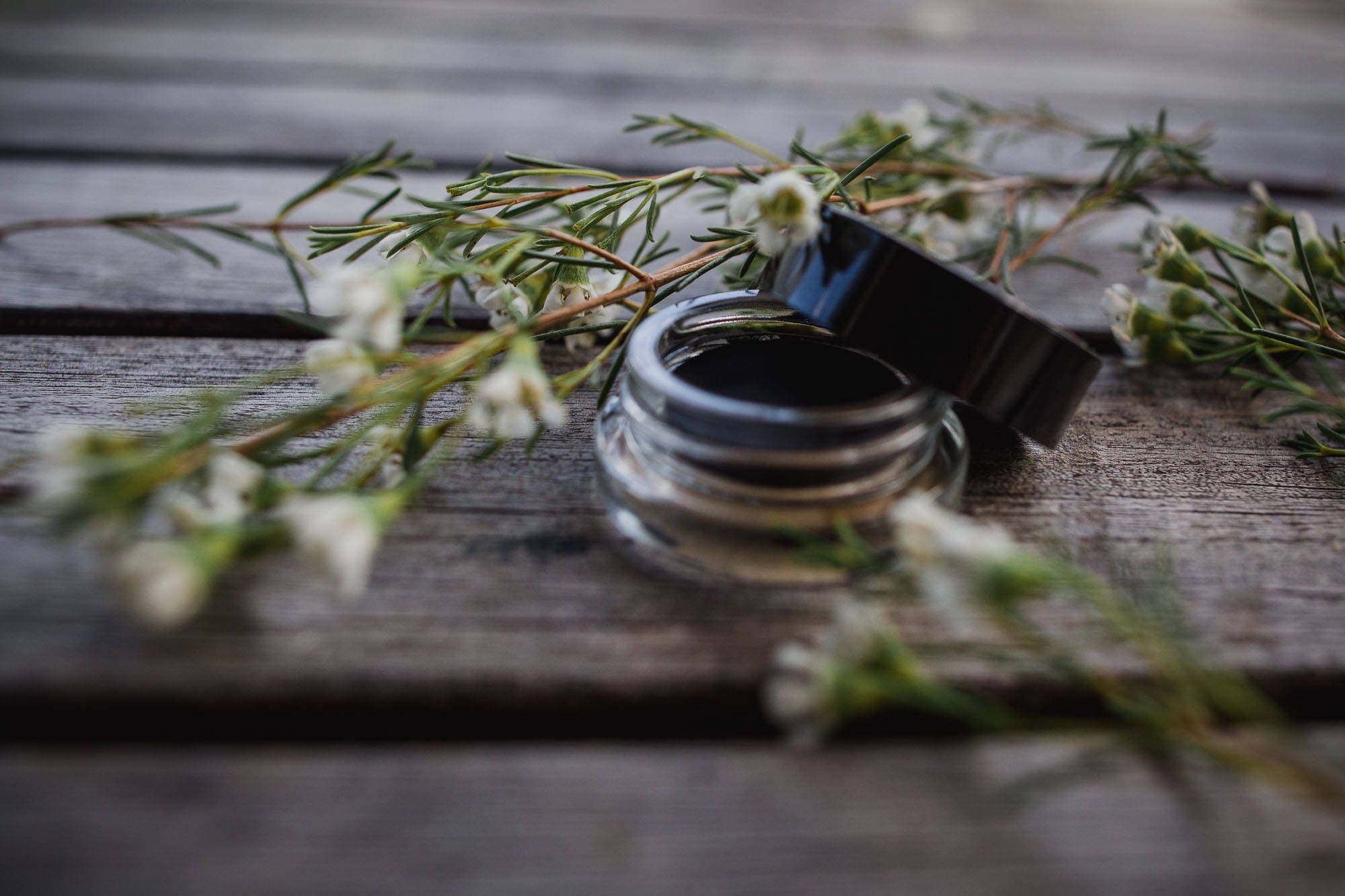 Gel Eye Liner Smudge Pot Botanical Blend Onyx Earth Mineral Cosmetics Vegan + Organic Gluten Free Cruelty