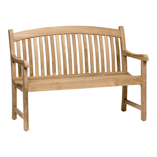 Teak Windsong Outdoor Patio Bench: Natural - Wood by World Market