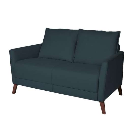 RST Brands Derna Modern Dark Gray Polyester/Blend Loveseat | SL-LOV-BL-1