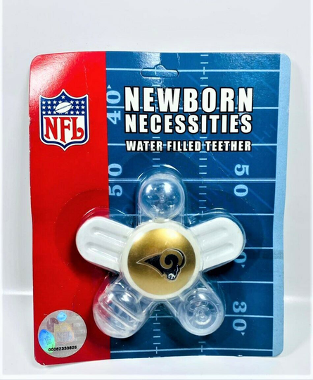 Newborn necessities water filled teething ring-nfl los angeles rams