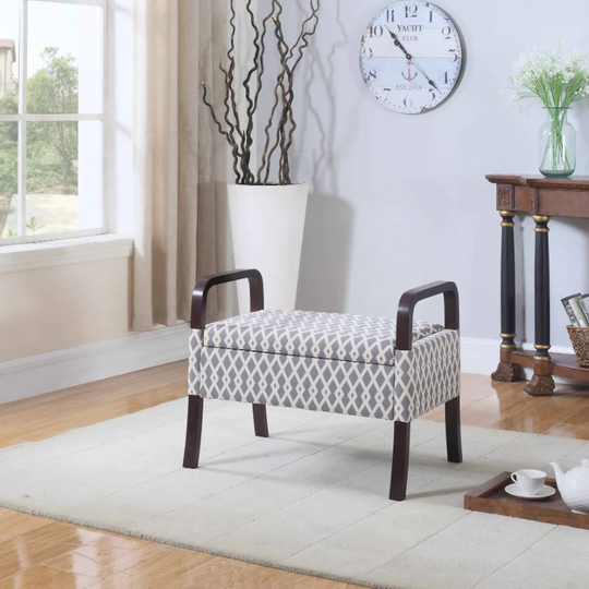 ORE International Modern Gray Blend Contemporary Accent Chair Polyester | HB4716