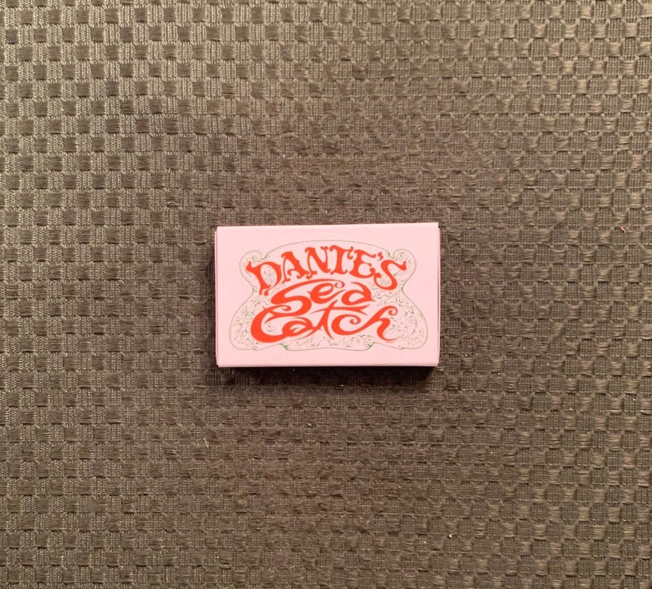 Vintage Matchbook, Dantes Catch, Seafood, Restaurant, Pier 39, San Francisco, Matchbox, with Wooden Match Sticks, Free Ship in Usa