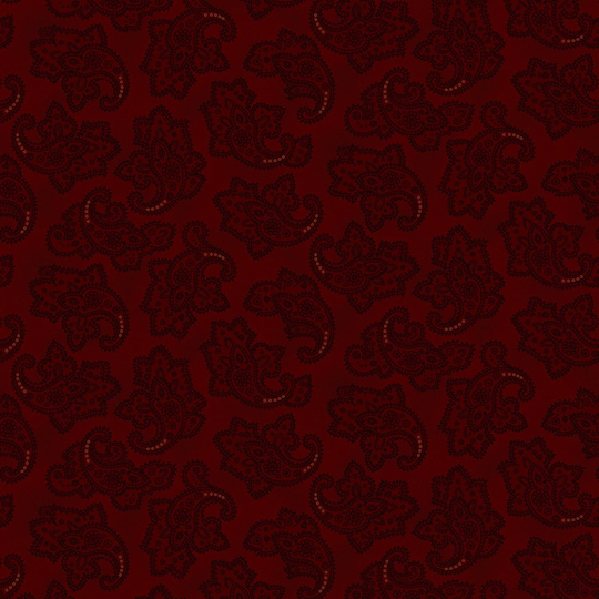 Farmhouse Christmas Red Paisley Blender Henry Glass By Kim Diehl The Half Yard 9674-88 Quilters Cotton Fabric