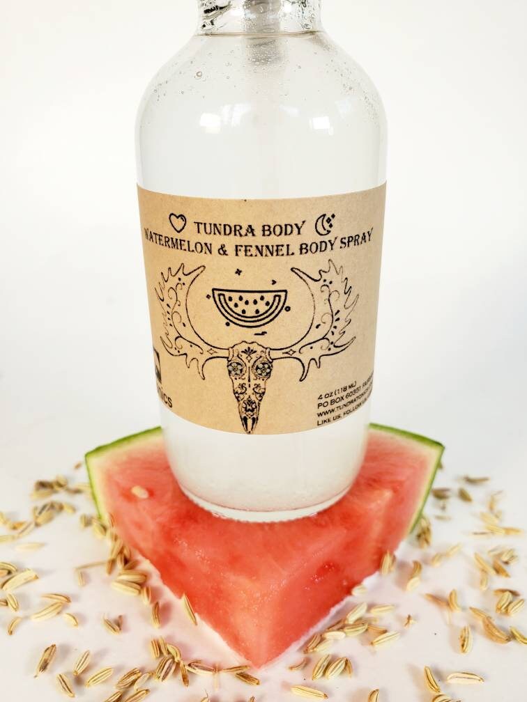 Body Spray - Oil Blend Of Watermelon, Fennel, & Cedar, 4 Oz