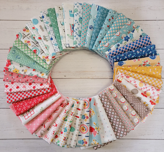 Cook Book By Lori Holt - Fat Eighth Or Quarter Fabric Bundles Riley Blake Designs 41 Hand Cut Prints Please See Note Below