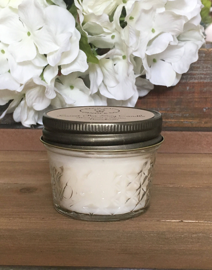 Mason Jar Soy Candles, 4 Oz Wedding Favors, Party Jelly Wax Handmade Small Glass Candles