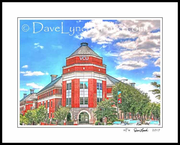 Vcu, Richmond Va, Engineer, Rva, Richmond Virginia Art Photo, Vcu Frame, Vcu Rams, Vcu Basketball, Virginia Commonwealth University -By Dave Lynch