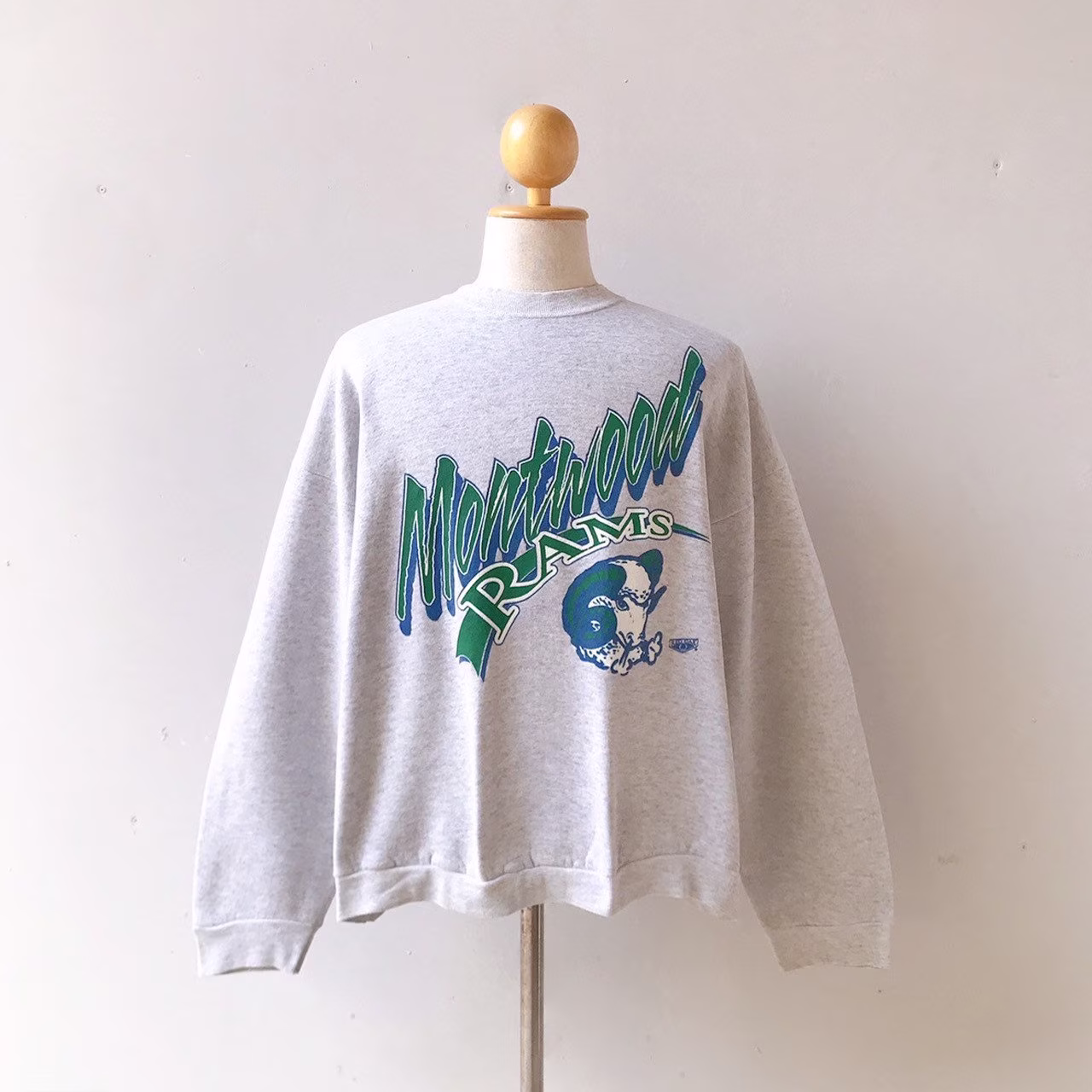 90S Monthwood Rams Football Athletic Sweatshirt | Size Xl