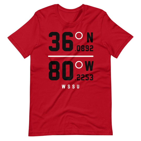 Wssu - Coordinated Unisex Tee | Red/Black