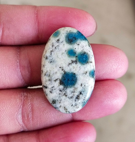 33x21mm, 30.40Cts, Natural K2 Jasper Cabochon For Pendant, ...k134
