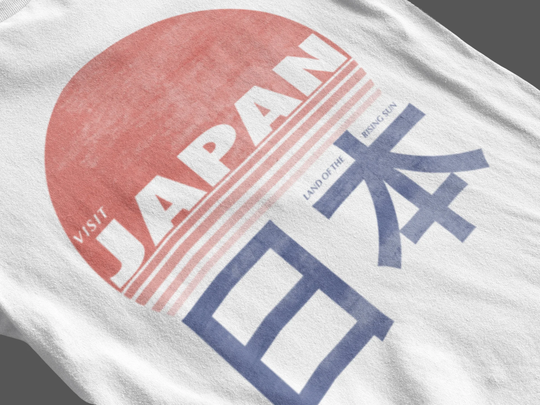 Visit Japan Washed Out T-Shirt, Japanese Vintage Street Wear Grungy Tee For Men & Women