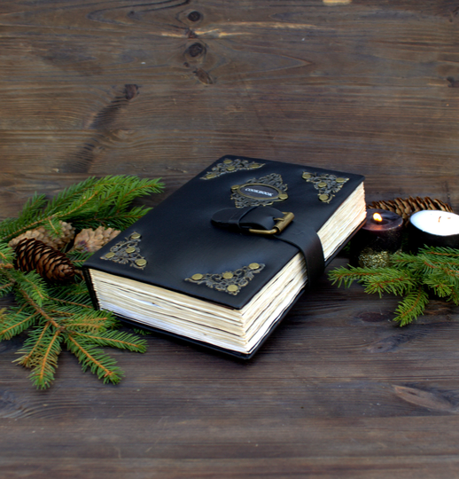 Vintage Kitchen Grimoire, Kitch Witch Book, Handmade Cookery Books, Grandma's Cooking Journal, Thick Heirloom Cookbook, Antiques Gift For Mom