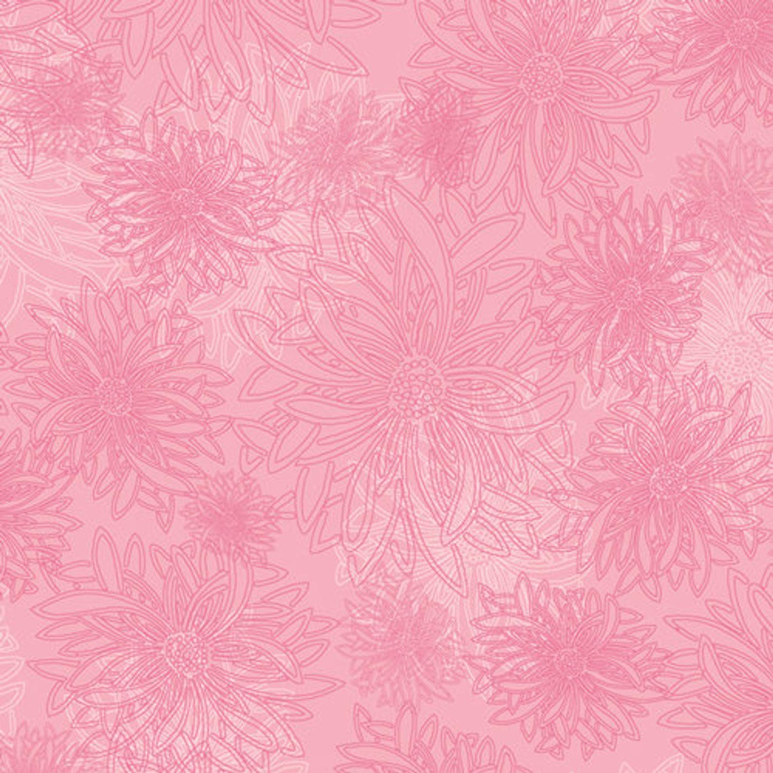 Floral Elements Sugar Pink Blender Accent By Art Gallery Fabrics Cotton Fabric - Yardage The Half Yard