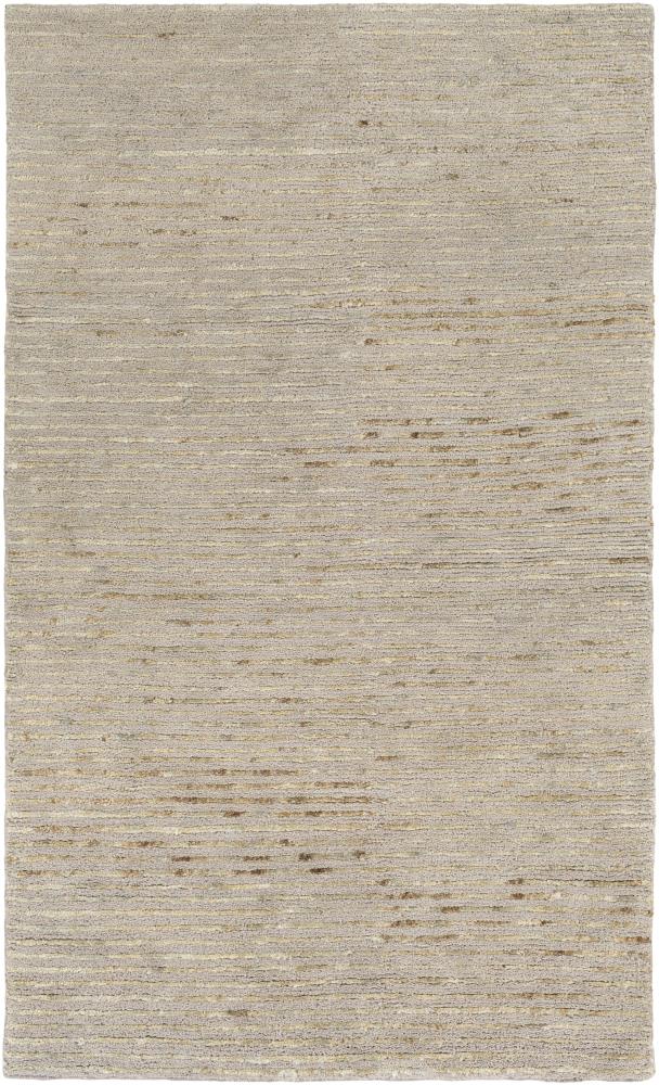 Surya Blend 2 x 3 Wool Light Gray Indoor Solid Mid-century Modern Area Rug Cotton | BLD1002-23