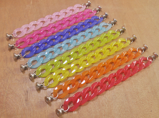 7.7" Jelly Color Shoe Chain,8 Colors, Clog Chain Charms, Diy Decoration,chain For Girls Adult Teens Women Charm Widgets Decoration