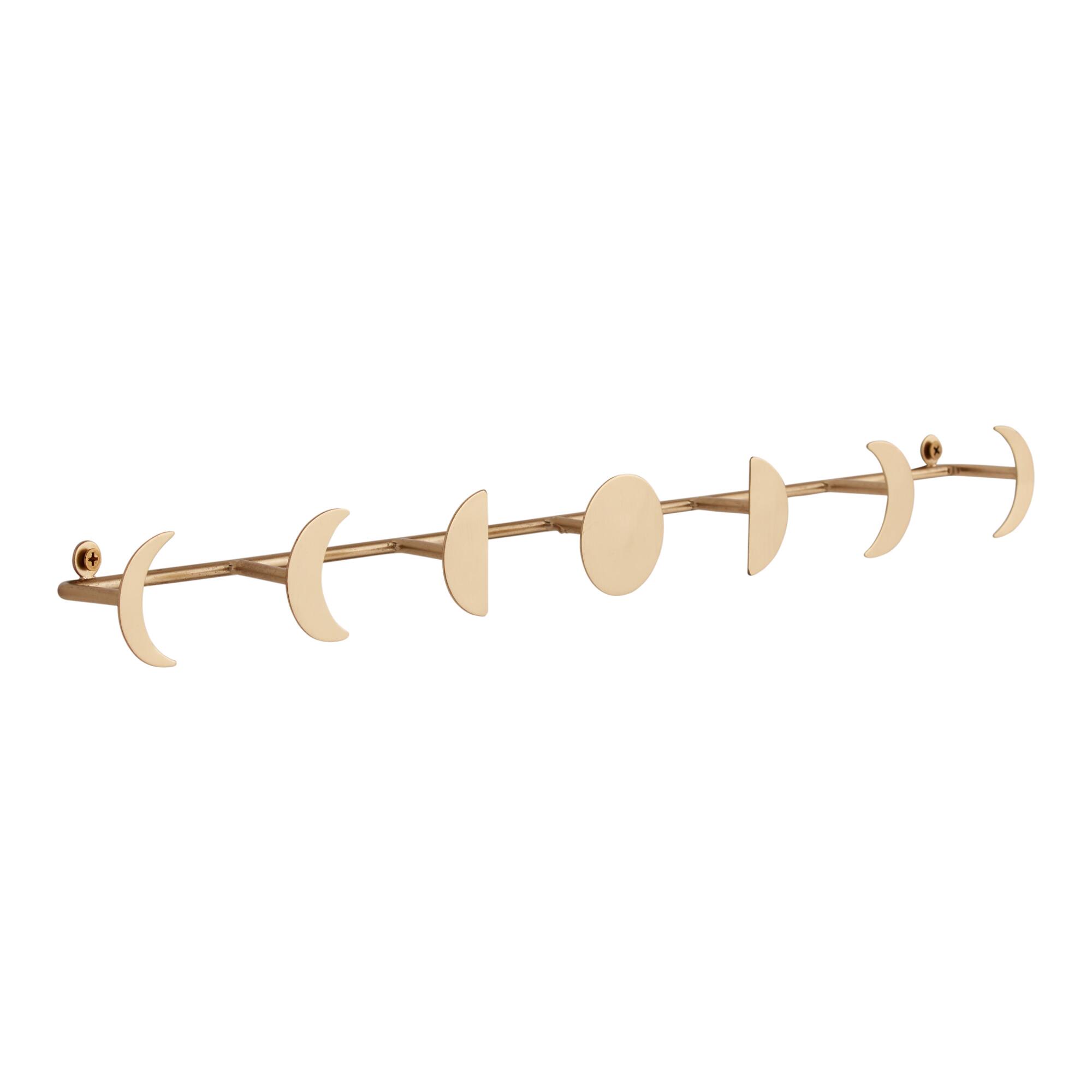Gold Moon Phases Wall Rack - Metal by World Market